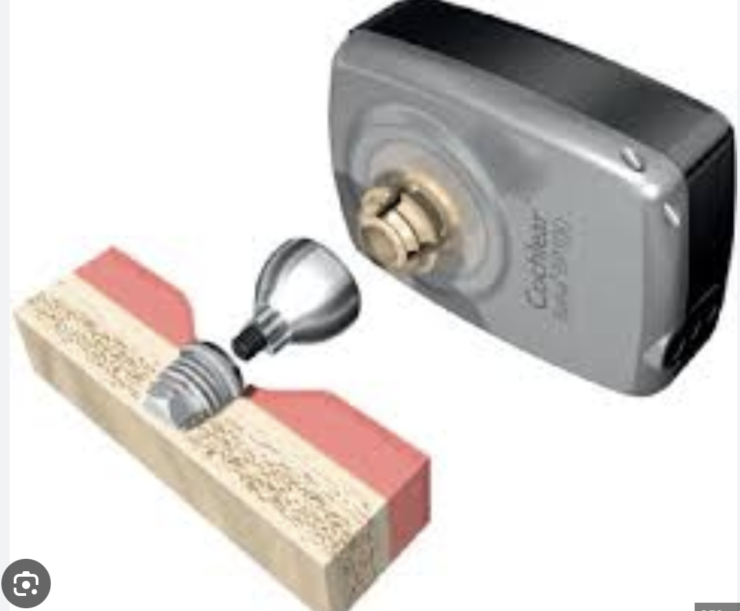 <p>screw titanium implant </p><p>abutment (adapter)</p><p>haha sound processor </p>