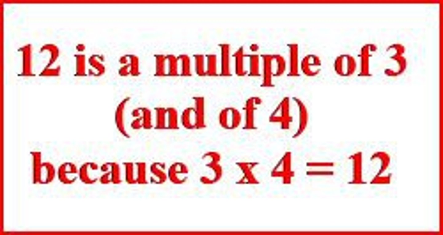 <p>A product of a given integer and any other integer.</p>