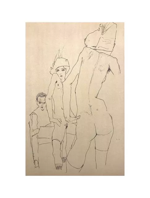 <p><em>Schiele, Drawing a Nude Model Before a Mirror</em><span>, Egon Schiele,</span></p><p><span> Austrian Expressionism</span></p>