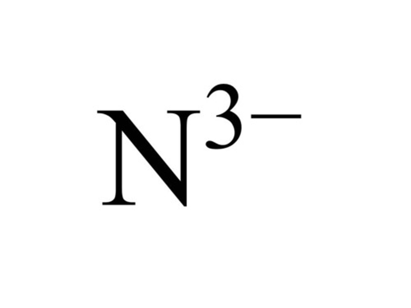 <p>N³-</p>