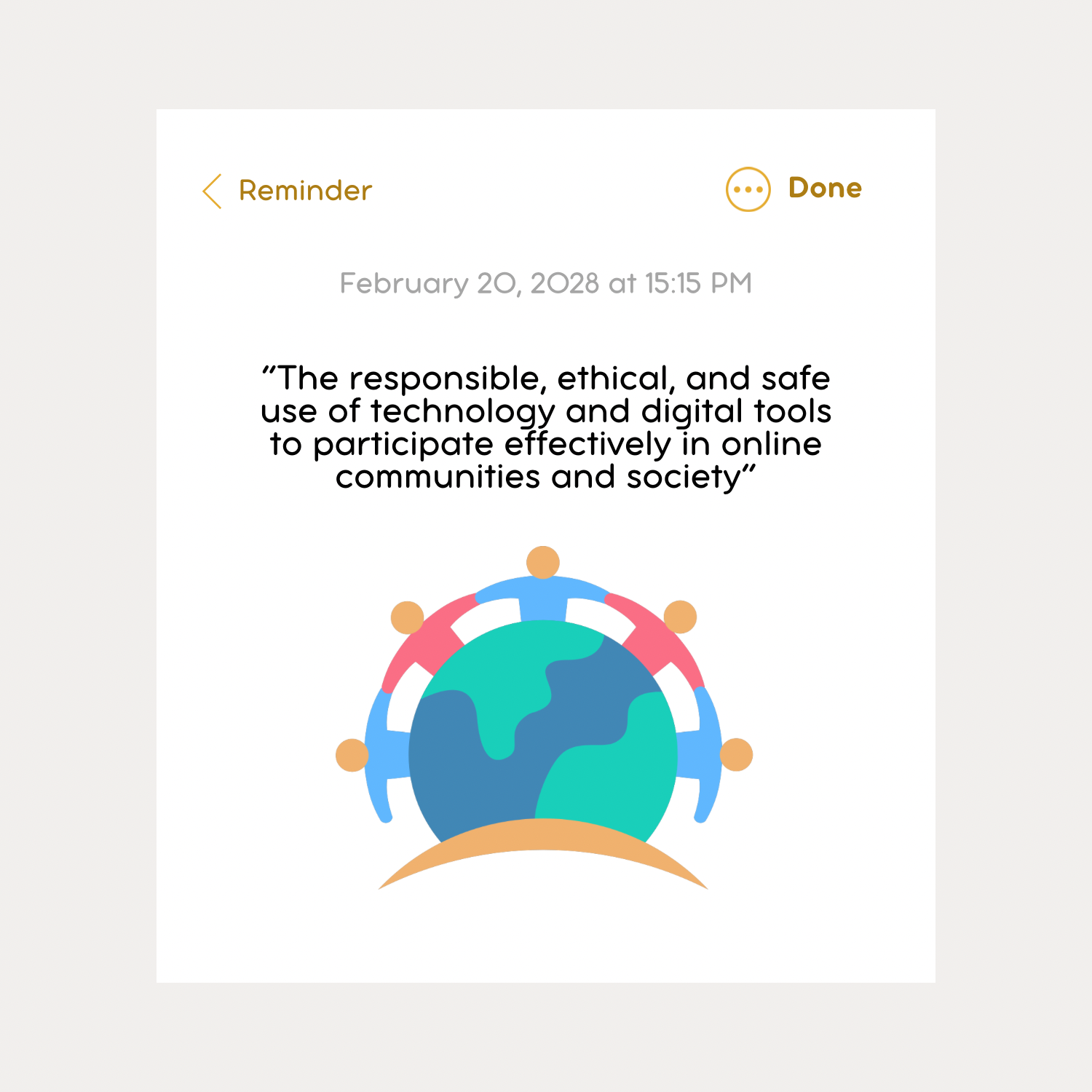 <p>Responsible use of technology</p>
