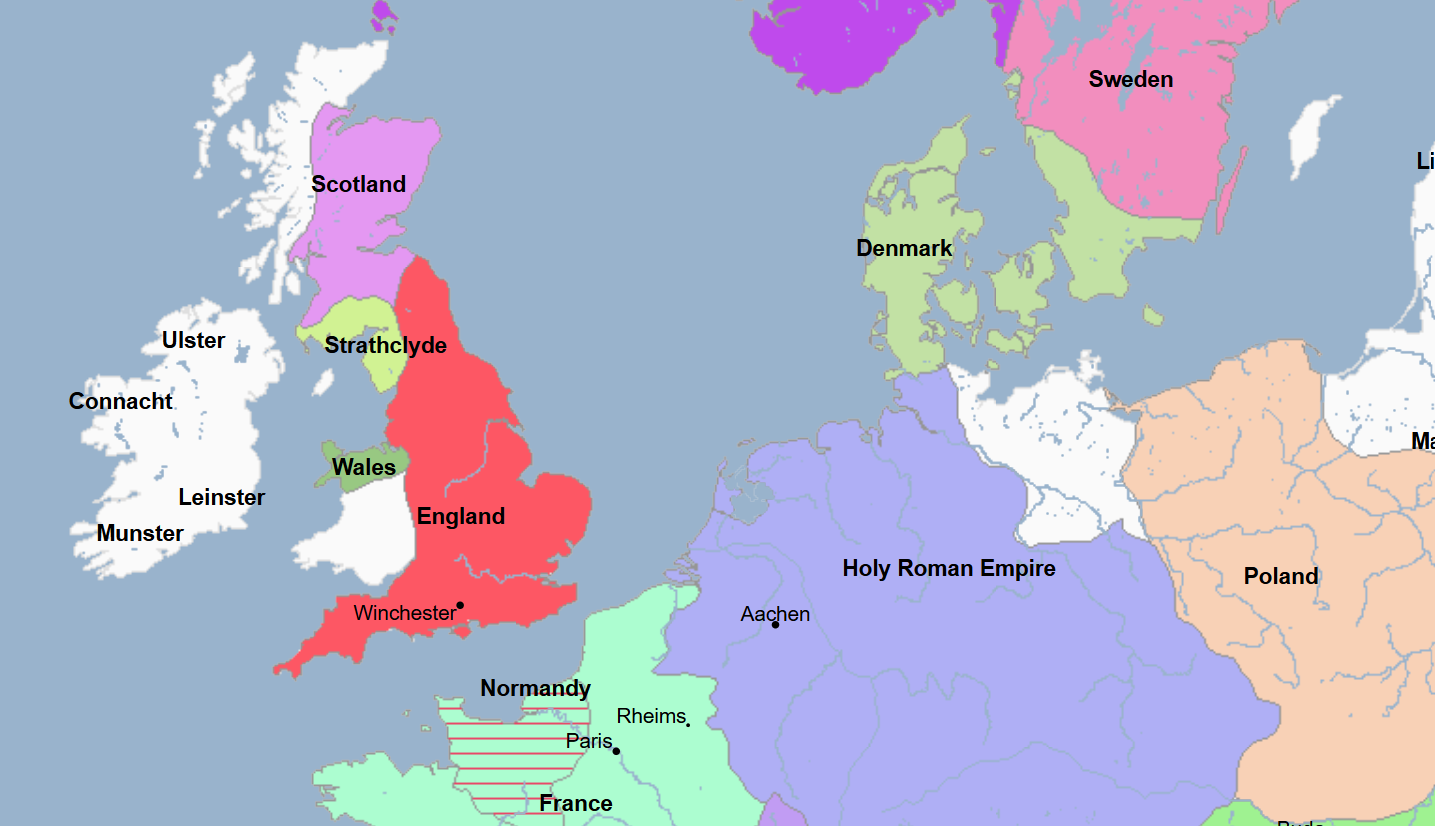 <ul><li><p>8th King of England, and First King and Founder of the House of Denmark of England</p><ul><li><p>He was also King of Denmark and King of Norway </p></li><li><p>King of Denmark who was temporarily King of England after he invaded and overthrew his predecessor</p></li></ul></li><li><p>He and Olaf the Norsemen of the Vikings attacked England under the reign of their King Aethelred II “The Unready,” even after Aethelred II had paid the Vikings off, ravaging throughout southern England and collecting massive tribute payments from Aethelred II</p><ul><li><p>They failed to take London initially</p></li></ul></li><li><p>He and his Danish forces eventually took control of all of England following the English surrender of London to them</p><ul><li><p>Their King Aethelred II “The Unready” was deposed and was reported to have fled to France to join Queen Emma and their children, who have taken refuge with her brother, the Duke of Normandy</p></li><li><p>He and his forces subjugated the English forces and were not prepared or willing to take bribes from them</p></li><li><p>He planned to consolidate his hold on England as an act of revenge against Aethelred II “The Unready”</p><ul><li><p>This was because he wished to avenge his sister Gunnhild and the Danes killed by Aethelred II “The Unready” in the secret St. Brice’s Day Massacre of Danes living in England which he ordered</p></li><li><p>He retaliated by burning homestead throughout southern England before accepting a substantial bribe to withdraw</p></li><li><p>However, when Aethelred II “The Unready” persuaded one of his top commanders, Thorkell the Tall, to defect, he felt he had no choice but to invade England, and he landed on Humberside and marched south</p></li></ul></li></ul></li><li><p>He thus became King of England for a short time, usurping the throne, overthrowing the House of Wessex and replacing it with the House of Denmark</p></li></ul><p></p>