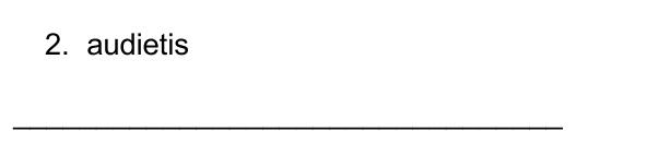 <p>I. Give tense, person, and number and translate into English. ( 5 pts.)</p>