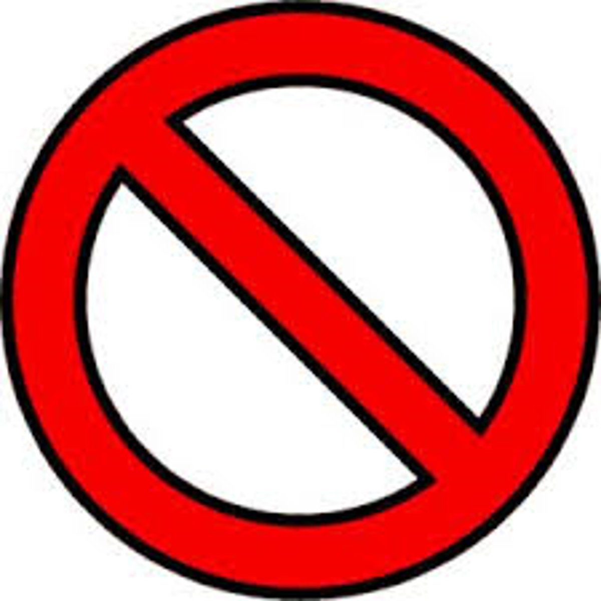<p>to be forbidden</p>