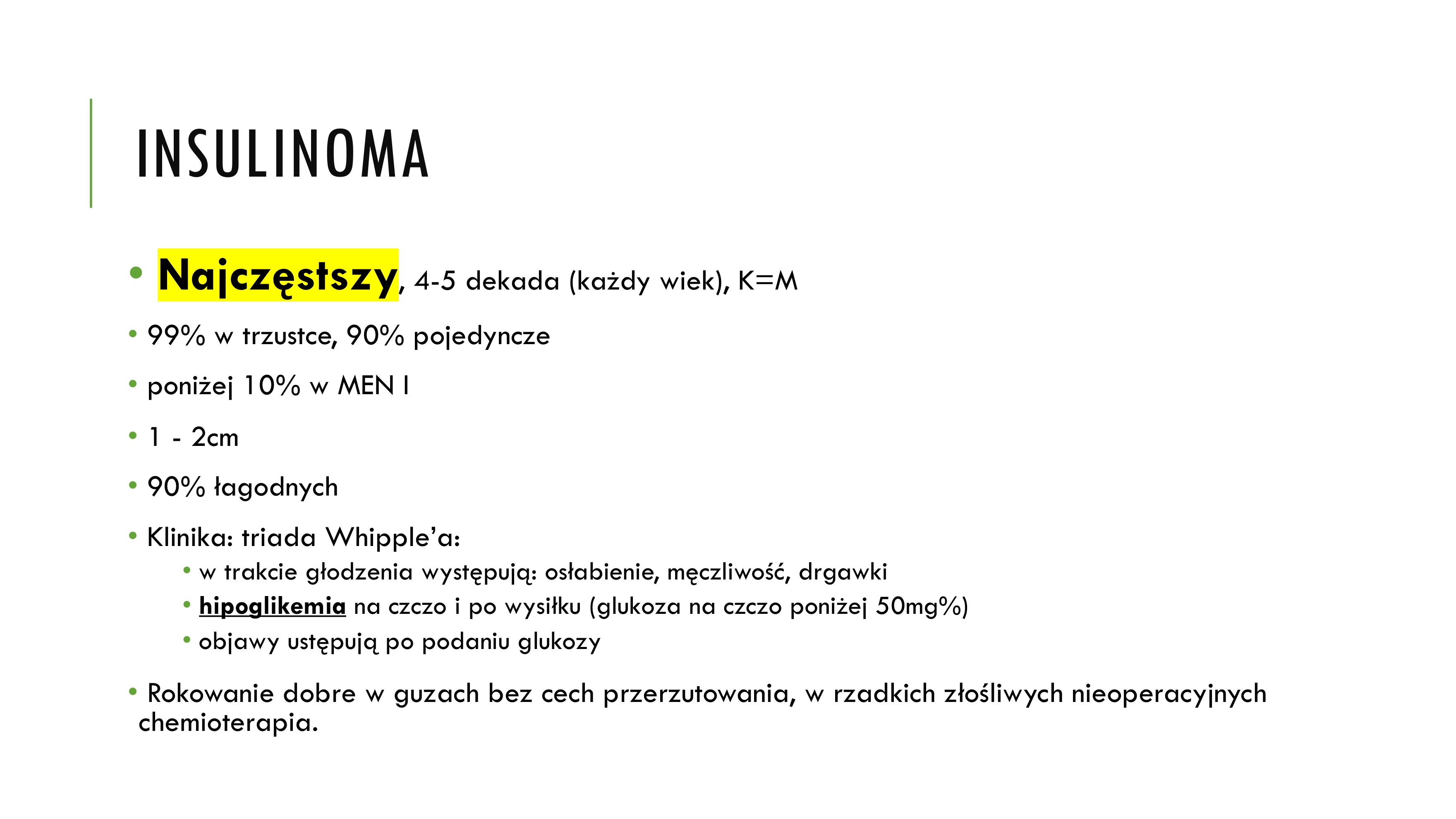 <p>insulinoma</p>