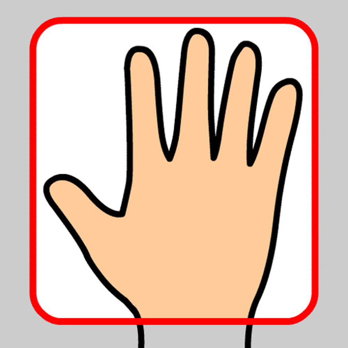 <p>hand, noun</p>