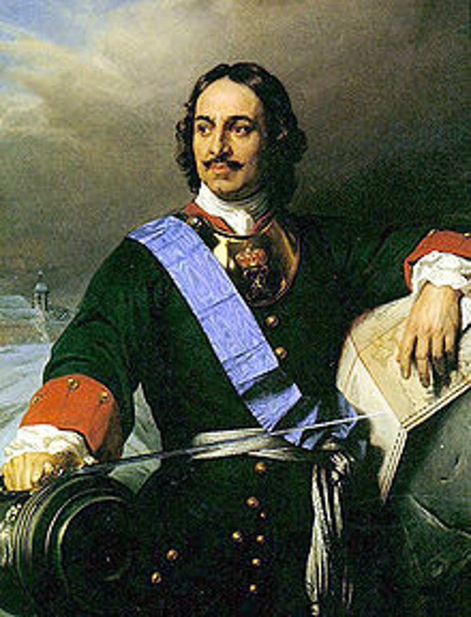 <p>Tsar of Russia known for his modernization of Russia's military and "Westernization" of Russia.</p>