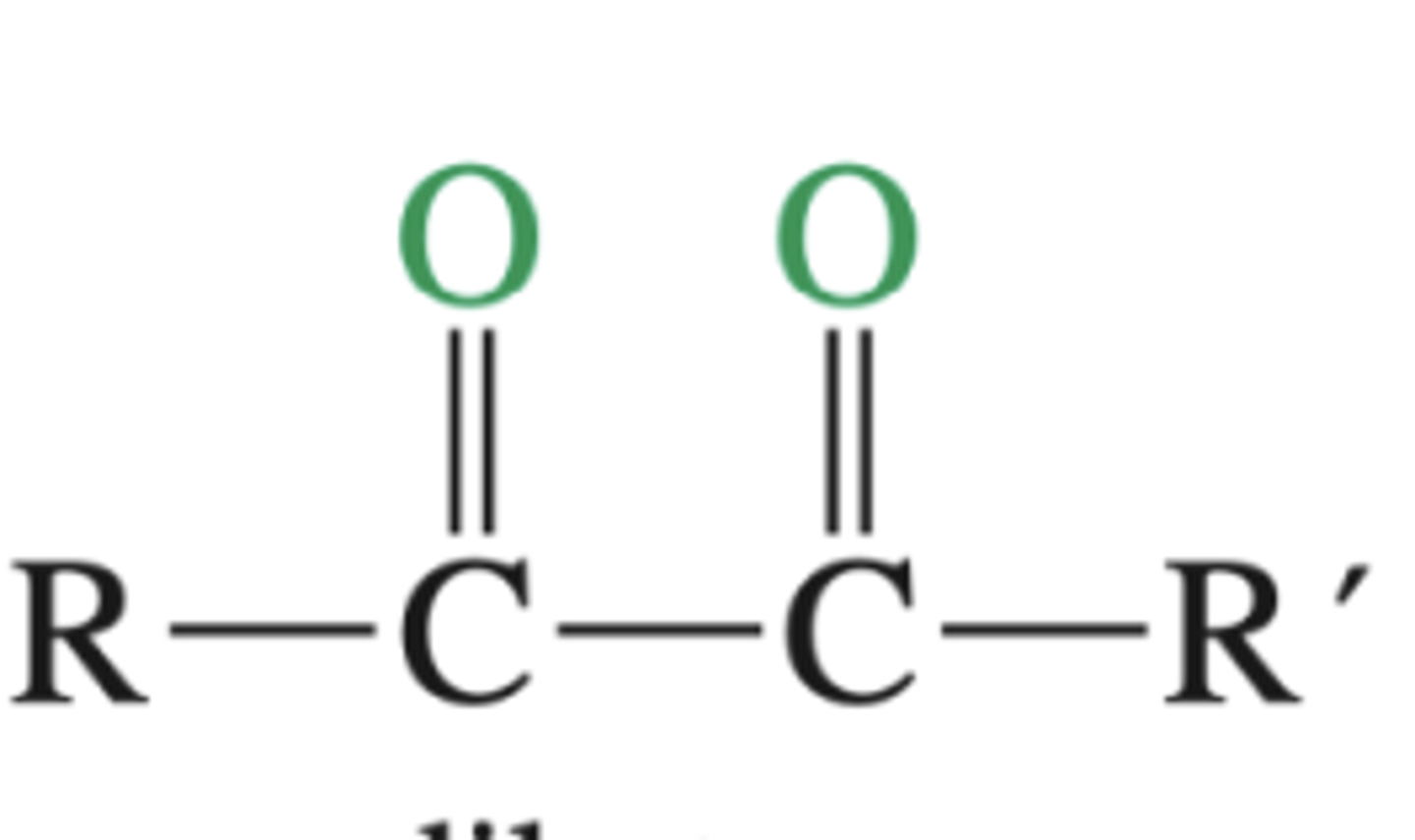 <p>Preparation of a diketone from alkyne</p>