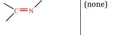 <p>compound containing a carbon–nitrogen double bond (C=N); no ending </p>