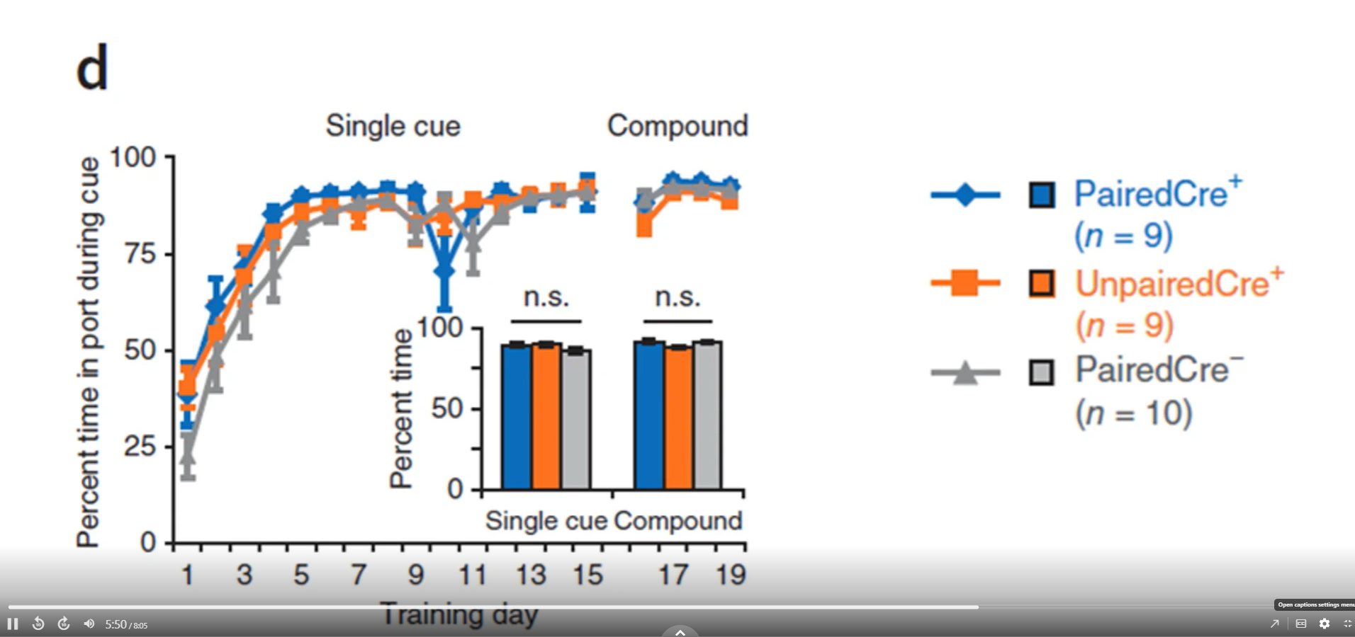 <p>what results of compound cue phase show?</p>
