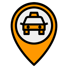 <p>A taxi is a vehicle that transports passengers to a destination.</p><p>‘‘We go to school <strong>by taxi</strong> every morning.’’</p>