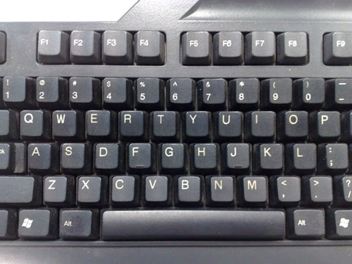 <p>most common keyboard, standard english layout</p>