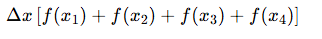 <p>f(x0​) = Y0 ect.</p>