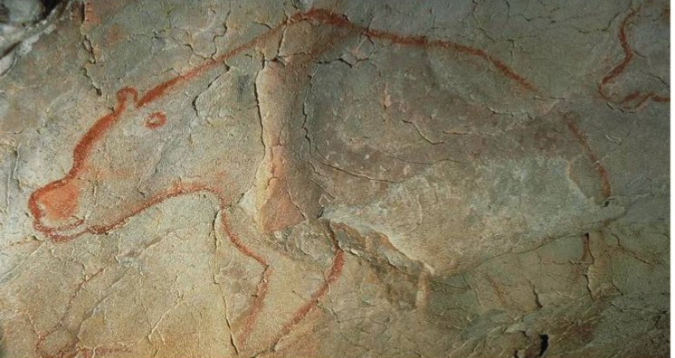 <p>Prehistoric Chauvet Cave, Vallon-Pont-d Arc, Ardèche Gorge, France. ca. 30,000 28,000 bce</p>