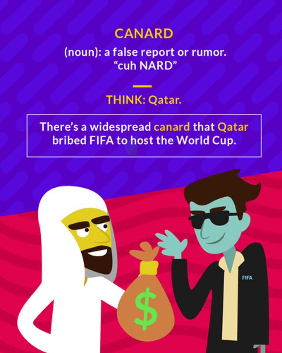 <p>(n.) a false rumor, fabricated story</p>