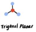 <p>Trigonal planar (120°)</p>