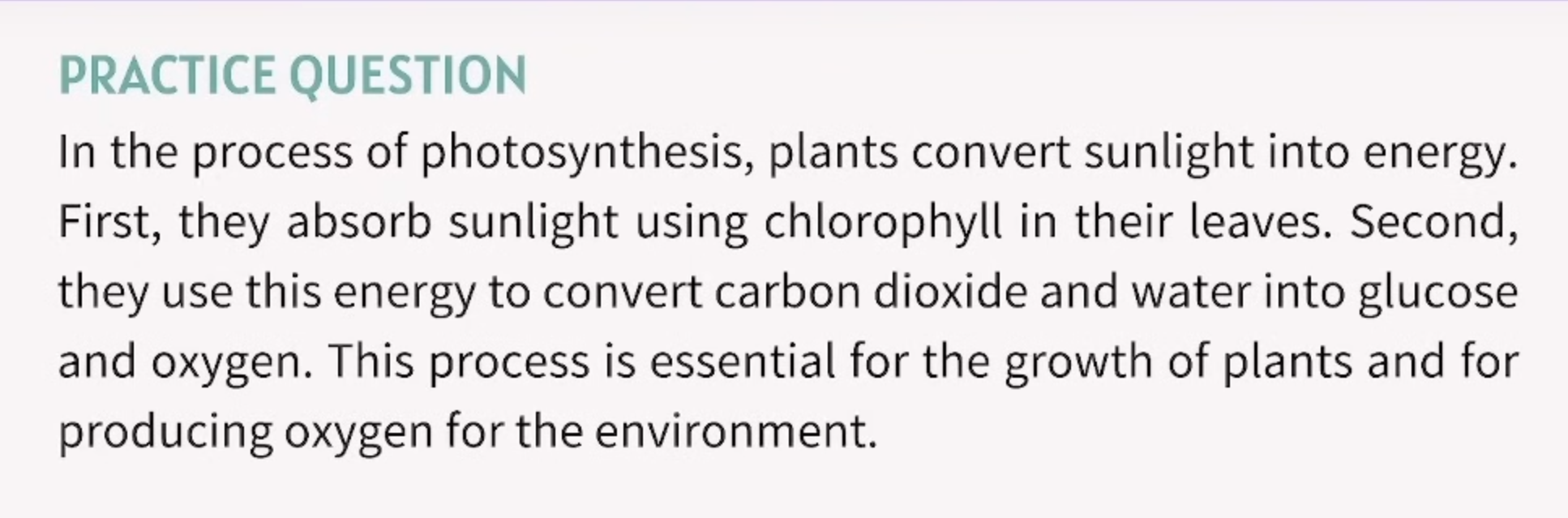 <p>Which transition word in the paragraph is used to indicate the <strong>next</strong> <strong>sequence of events?</strong></p>