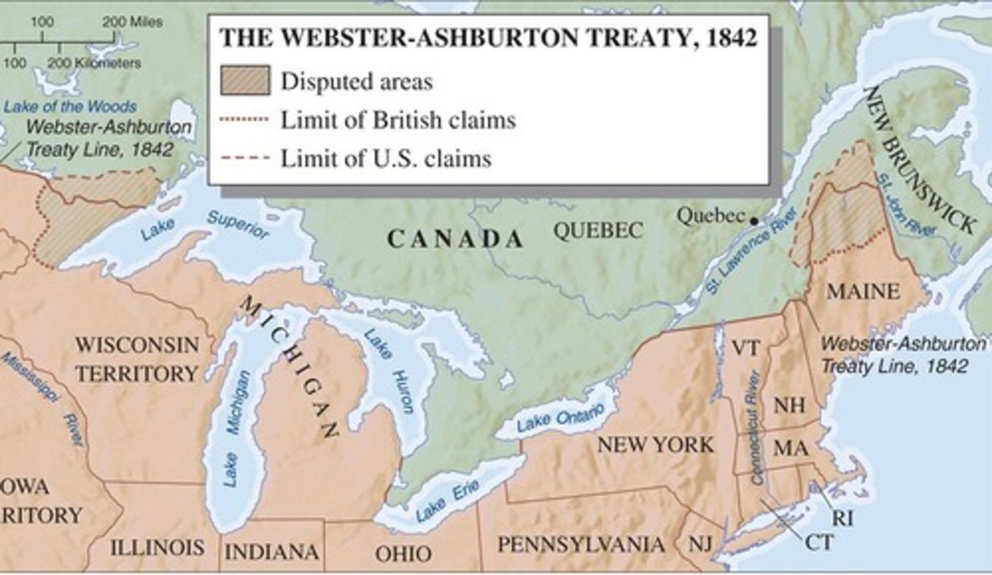<p>The Webster-Ashburton Treaty.</p>