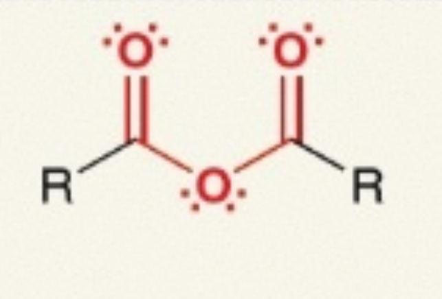 <p><span>R–C(=O)–O–C(=O)–R</span></p>