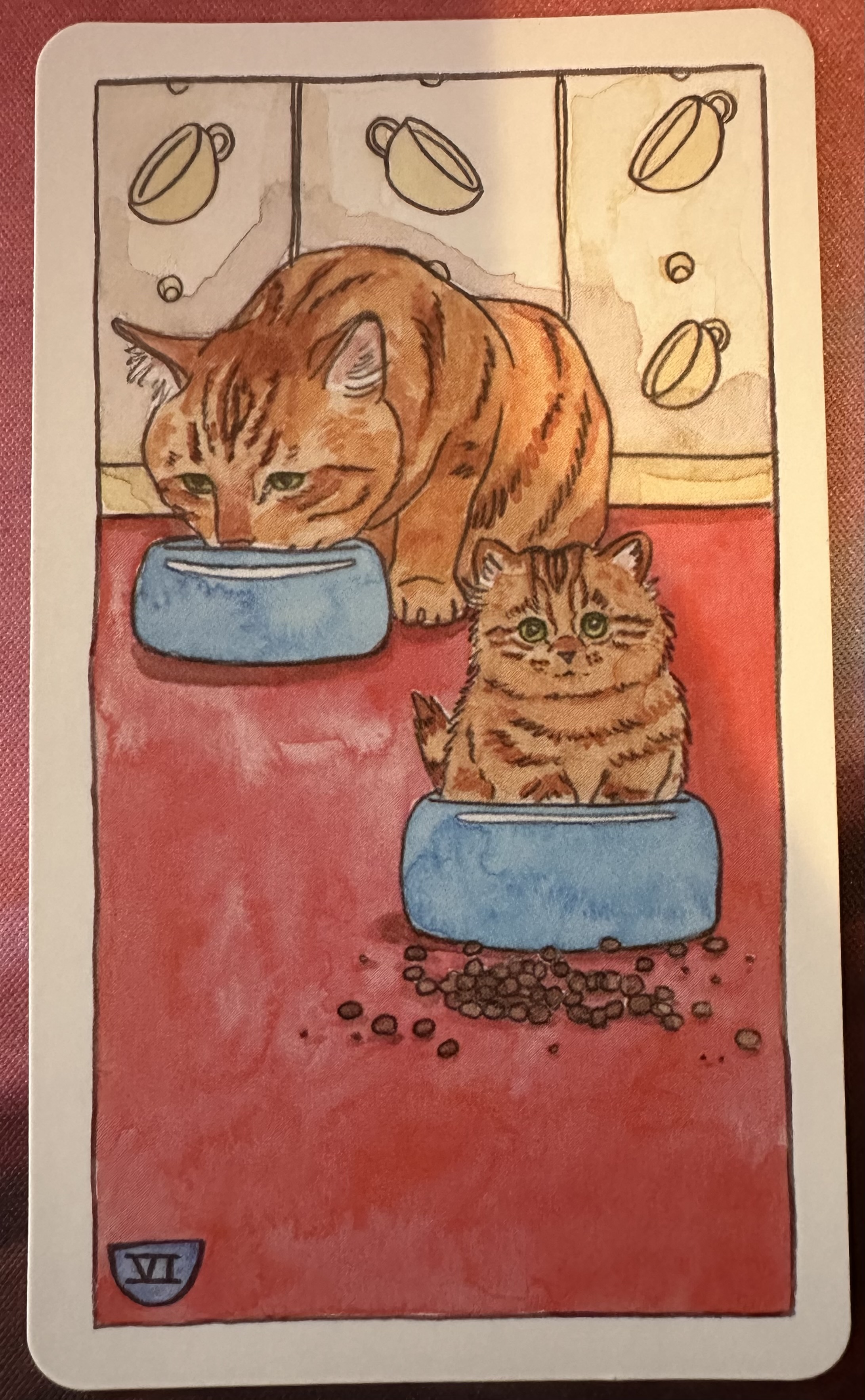 <p>Six of Cups (VI) Upright</p>