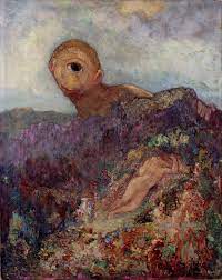 <p>Redon, Cyclops. 1898 Oil painting </p>