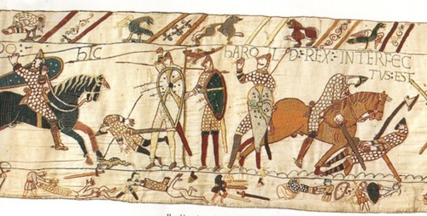 <p>What tapestry that recounts the battle of hastings?</p>