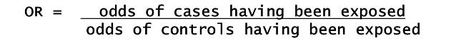 <p>Comparison of ODDs</p>