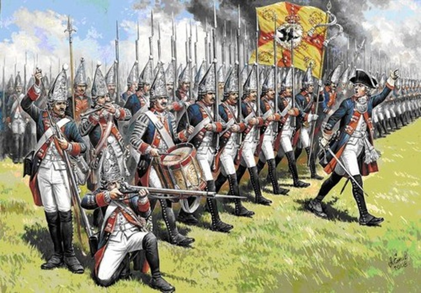 <p>A Prussian nobleman. Fredrick the Great was able to use many of them as officers in his large and powerful army, this made them have a greater bond and sense of loyalty to him and to the country.</p>