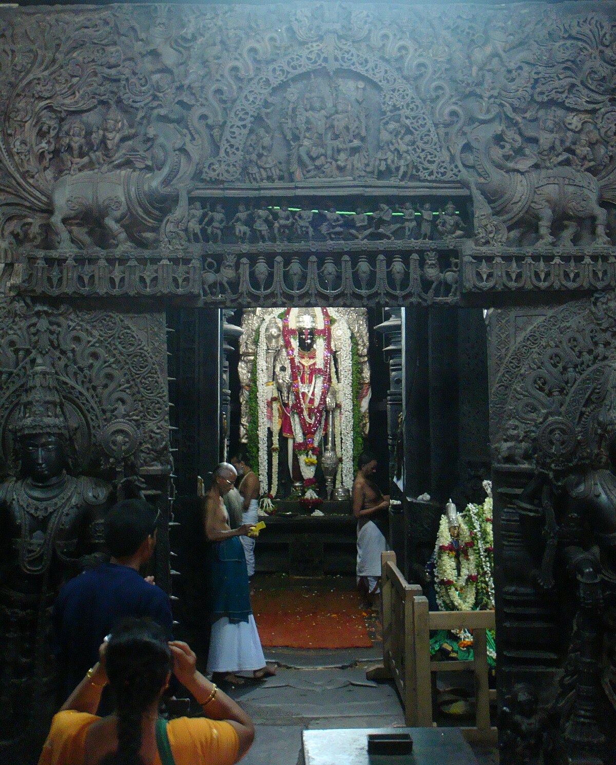 <p><span>Houses the image or idol of the main deity.</span></p>