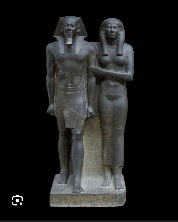 <p>King Menkaure (Mycerinus) and queen</p>