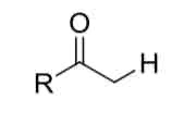 <p>Hydrogens next to Carbonyls</p>