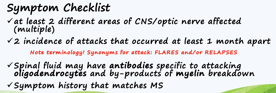 <p>Through the process of elimination</p><ul><li><p>Rule out everything else that might be the cause, the evaluate if symptoms match the checklist</p></li></ul>