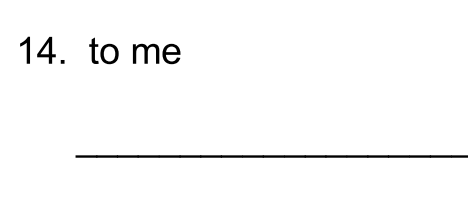 <p>II. Translate into Latin. (15 pts.)</p>