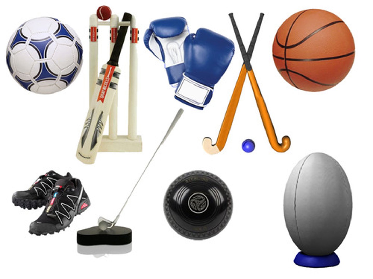 <p>the sports equipment</p>