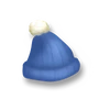 <p>Blue woolly hat</p>