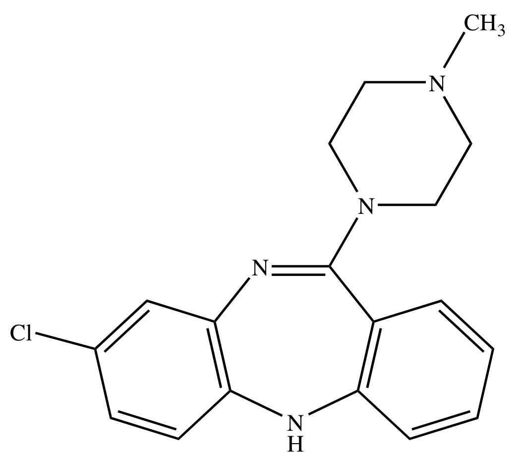 <p>DIARYLAZEPINE DERIVATIVES: <strong>CLOZAPINE</strong></p>