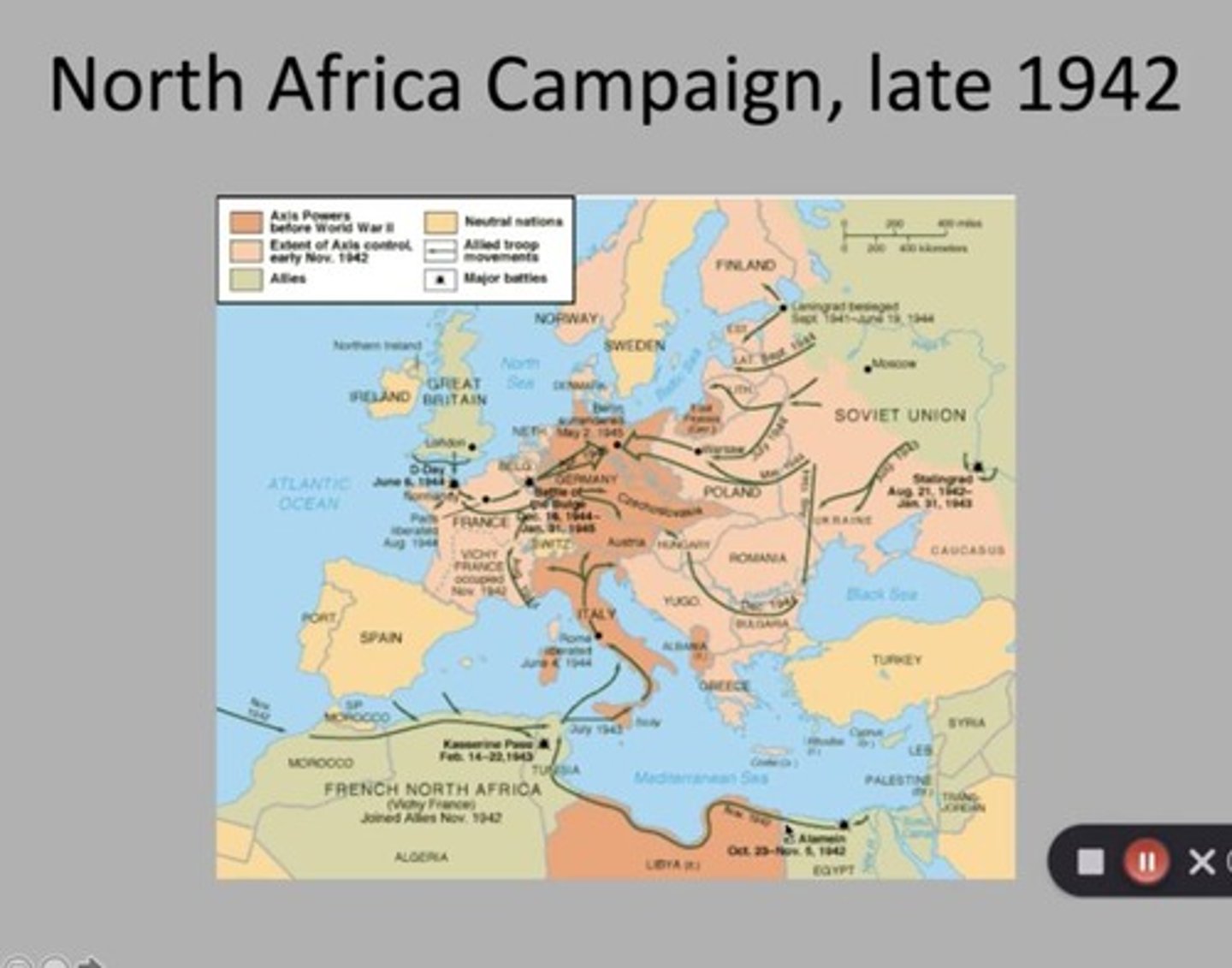 <p>The code name for the Allied invasion of North Africa in late 1942, aimed at gaining control of the Suez Canal and pushing Axis forces out of the region.</p>