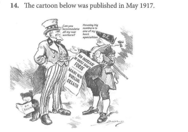 <p>Which was NOT one of the "new bureaus" referred to in this cartoon? </p><p>A. War Industries Board </p><p>B. Railroad Administration </p><p>C. American Federation of Labor </p><p>D. Committee of Public Information </p><p></p>