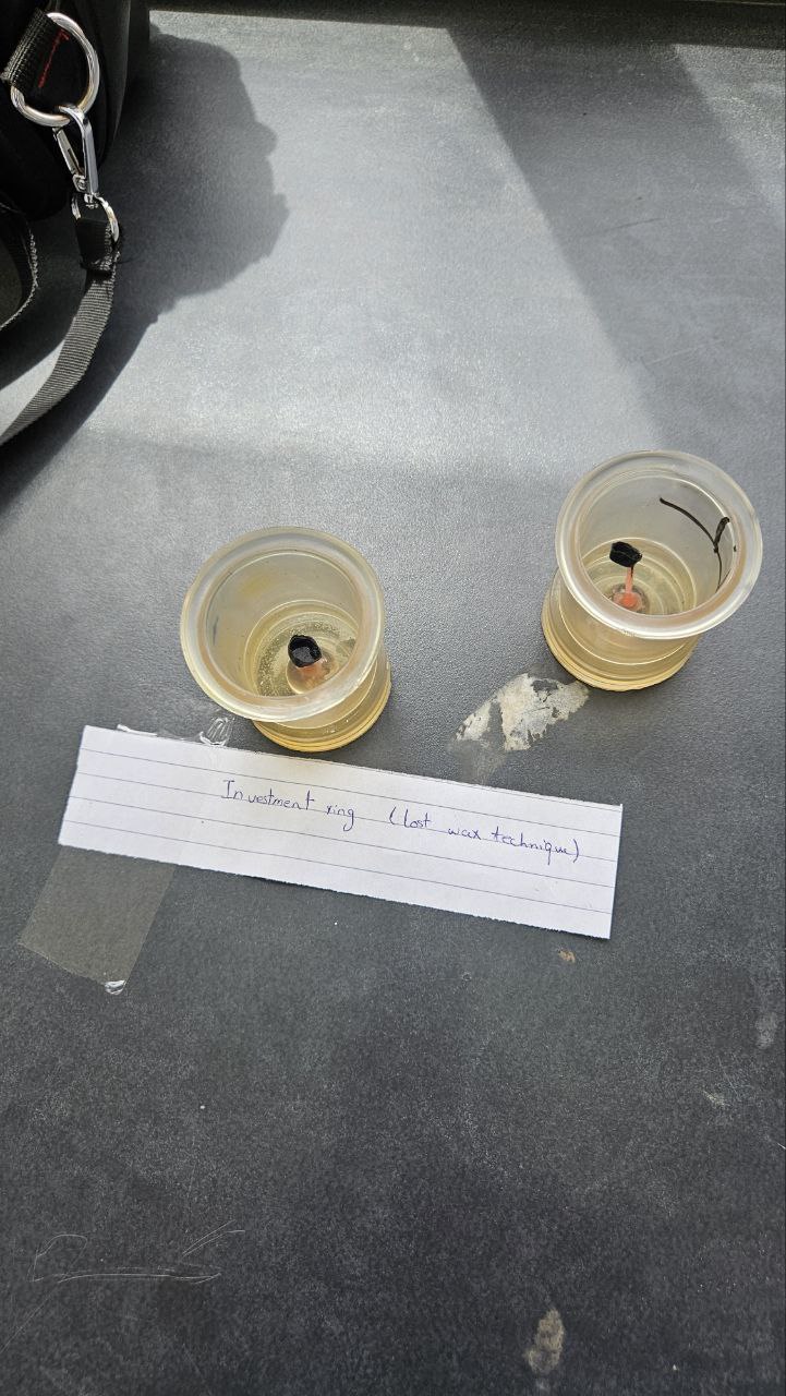 <p>Investment ring (lost wax technique)</p>