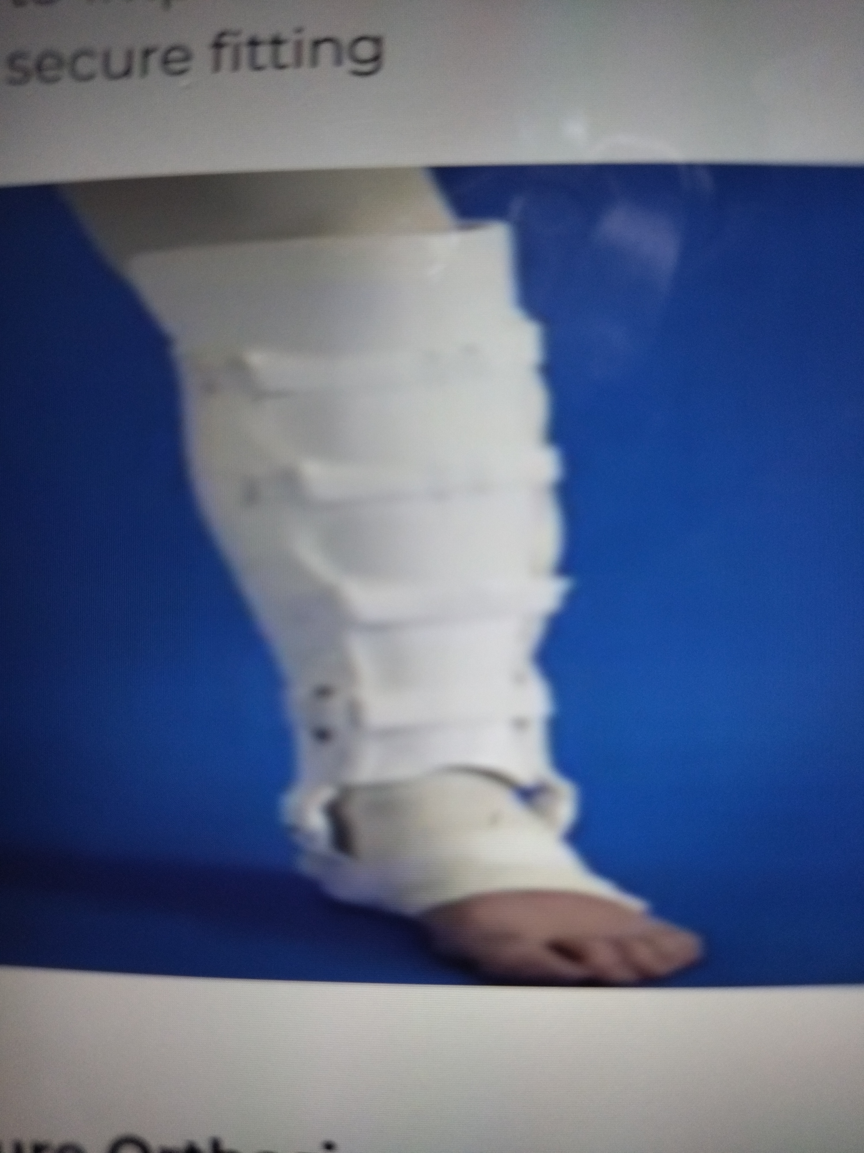 * Used for 4- weeks post fracture
* Made from thermoplastics
* Has plastic able ankle joint
* Uses plastic thigh section if fracture is at tibial plateau/condyles for stability