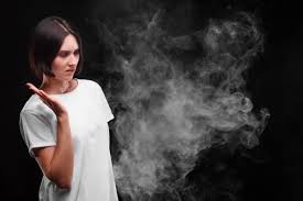 <p>They were smelling</p><p>They are smelling a crisp smoke in the air</p>