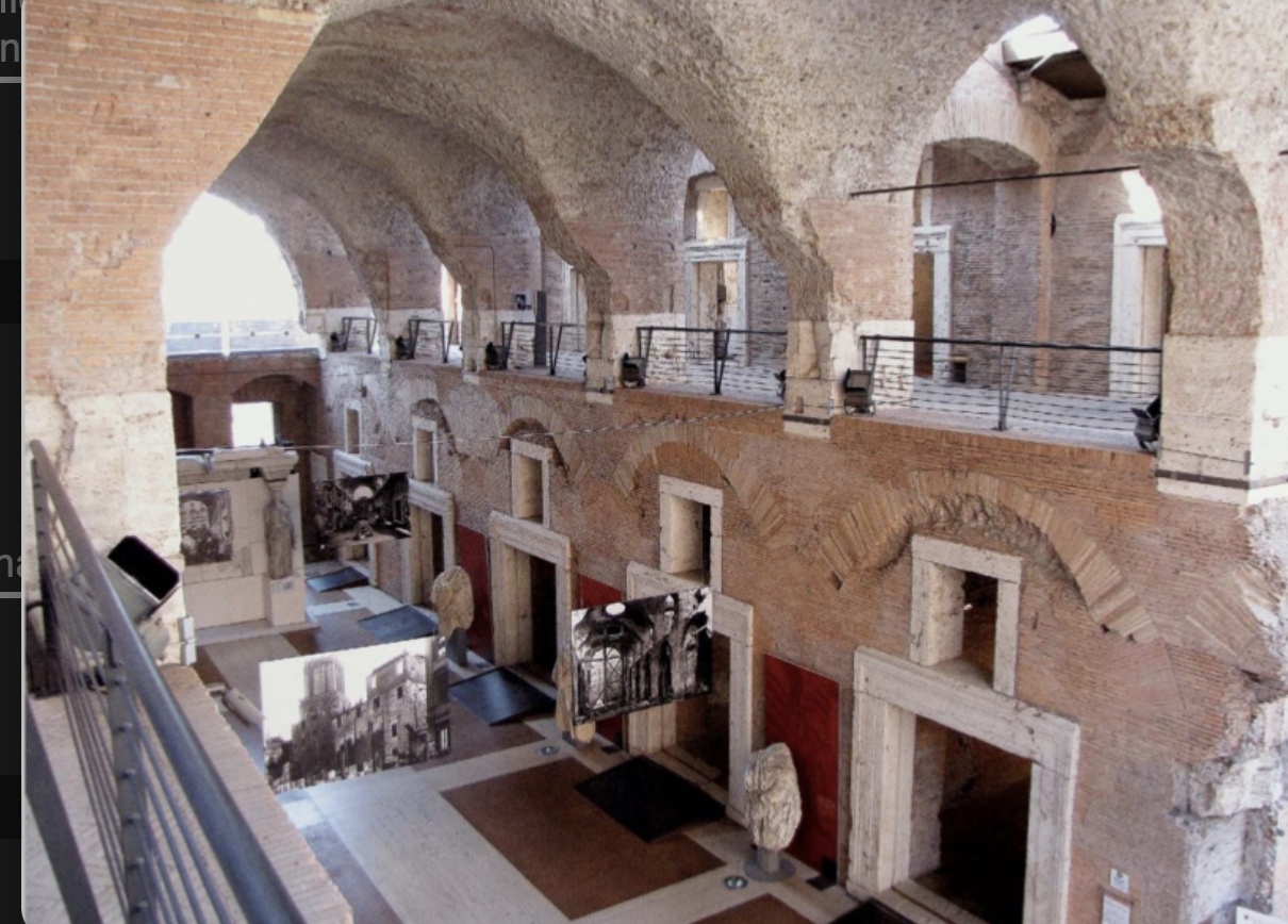 quirinal hall, markets of trajan 