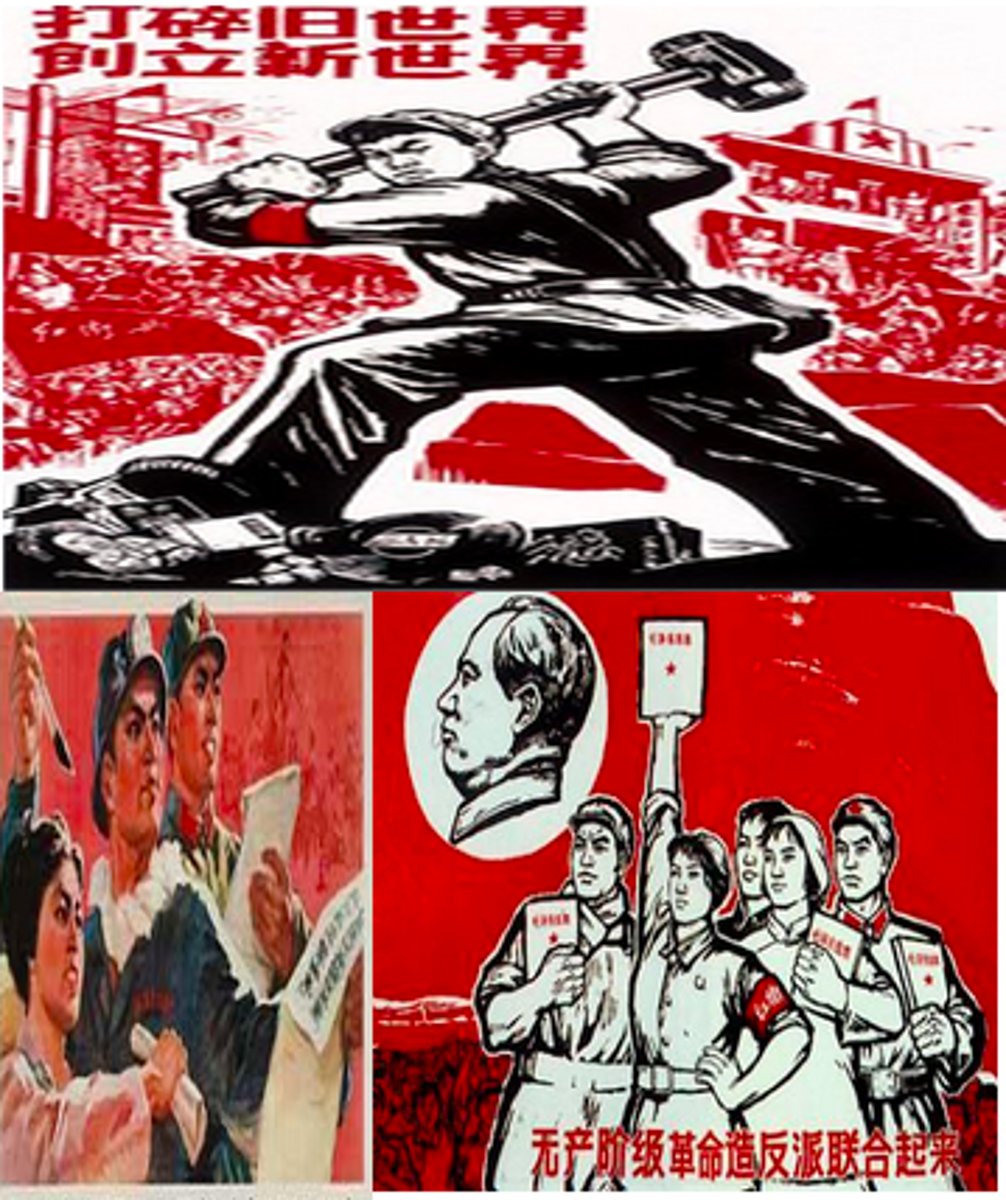 <p>This was Mao's plan to move farmers onto government owned communes or collective farms while they would produce steel at night. This plan was such a failure that it unleashed a famine in China that killed 20 million from 1958-1961.</p>