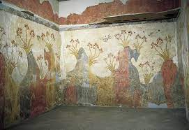 from Room Delta 2, Akrotiri, Thera (Cyclades), Greece. 
ca. 1650–1625 BCE. 
Fresco