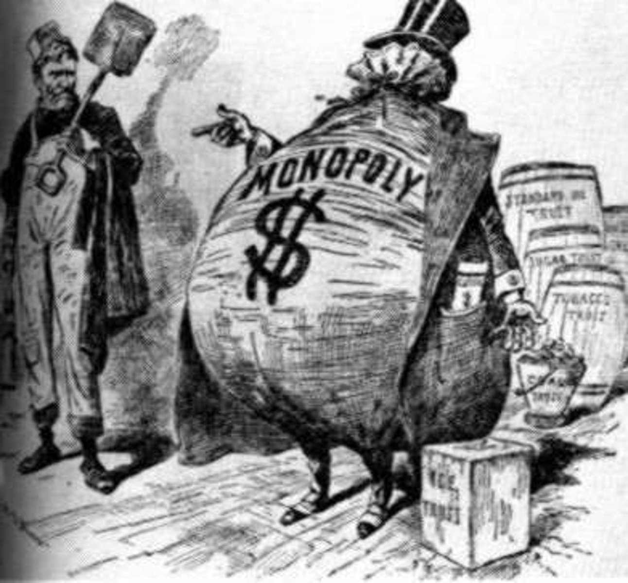 <p>A law that forbade trusts or combinations in business, this was landmark legislation because it was one of the first congressional attempts to regulate big business for the public good. At first the law was mostly used to restrain trade unions, as the courts tended to side with companies in legal cases. In 1914 the act was revised so it could more effectively be used against monopolistic corporations.</p>