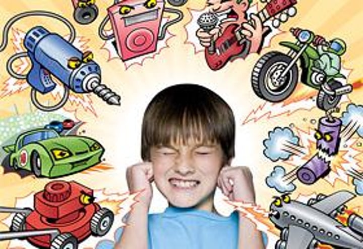 <p>loud and noisy</p>