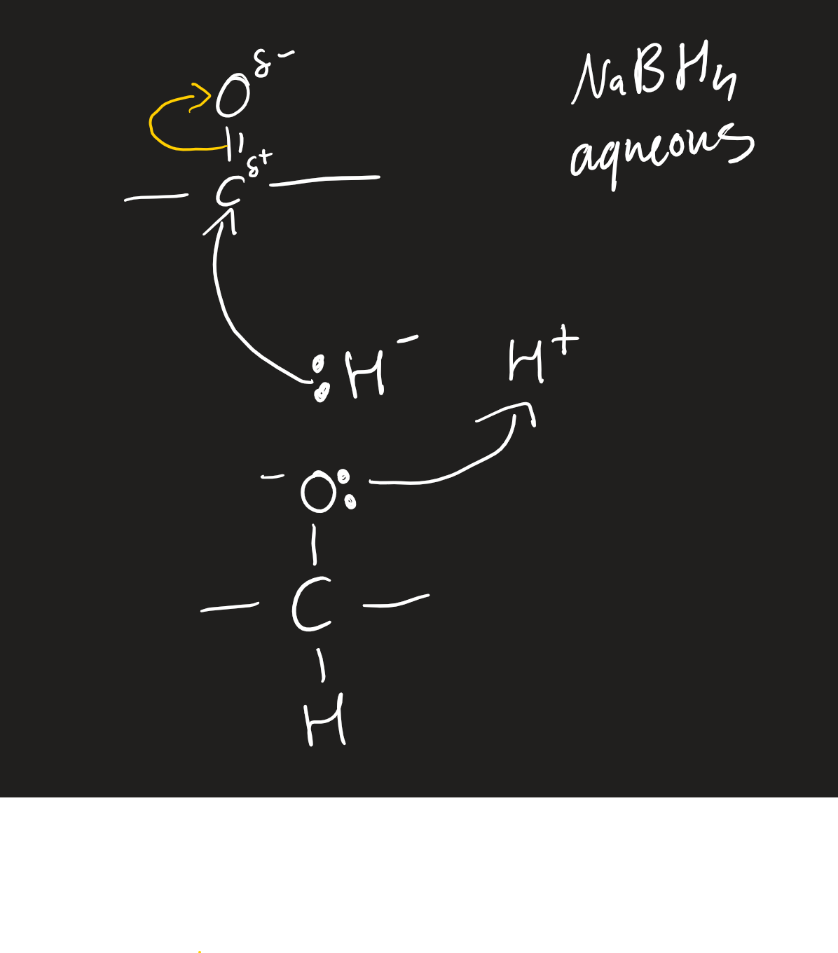 <p>aqueous with NaBH<sub>4</sub> </p>
