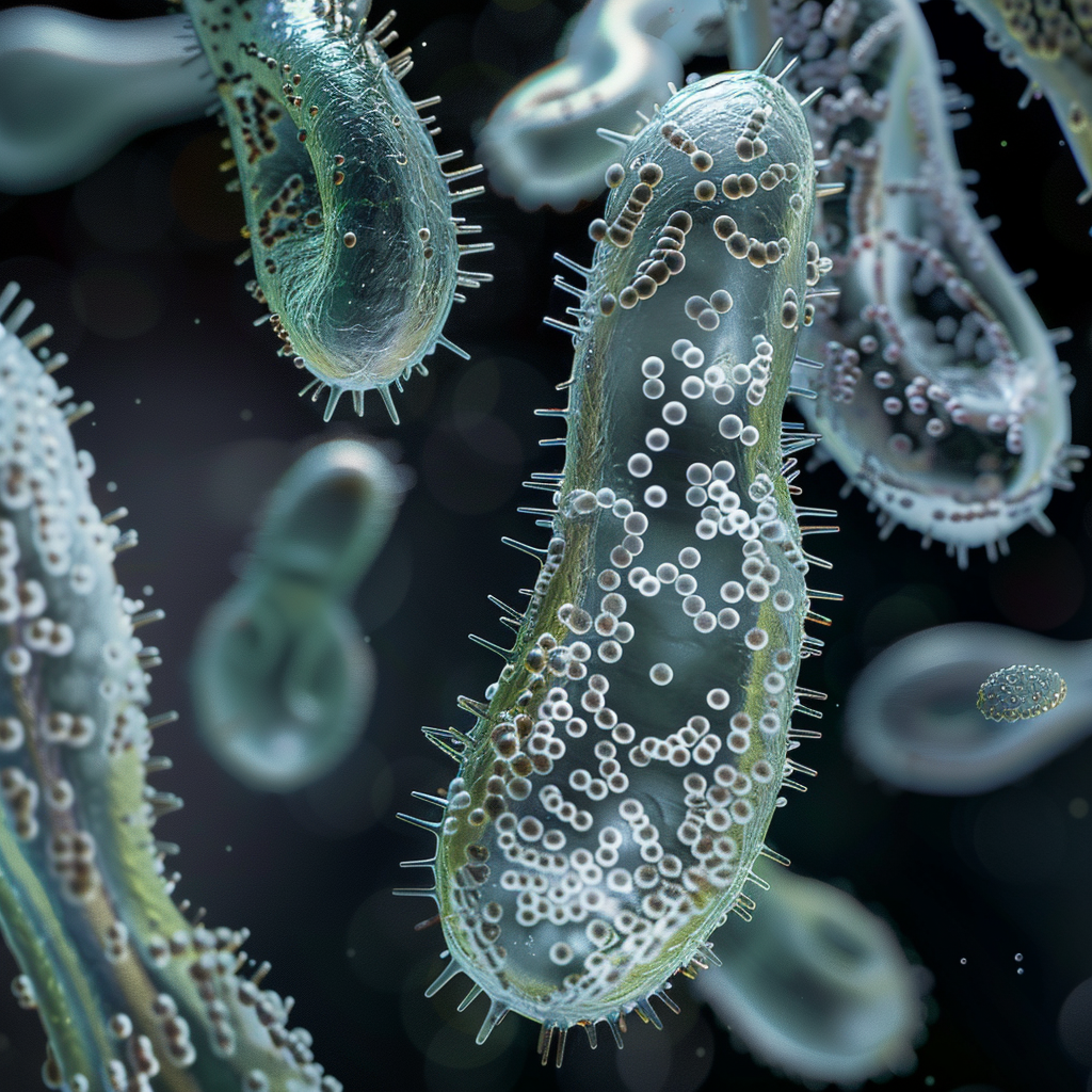 <p>Unicellular </p><p>Larger than Bacteria and Archaea </p><p>Includes Algae and <span><span>Protozoa</span></span></p><p></p>