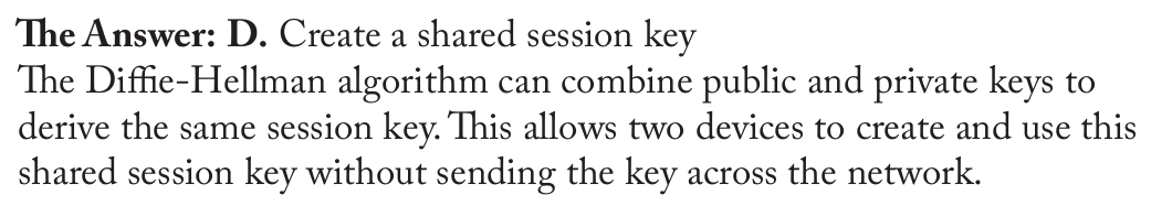 <p>Create a shared session key</p>