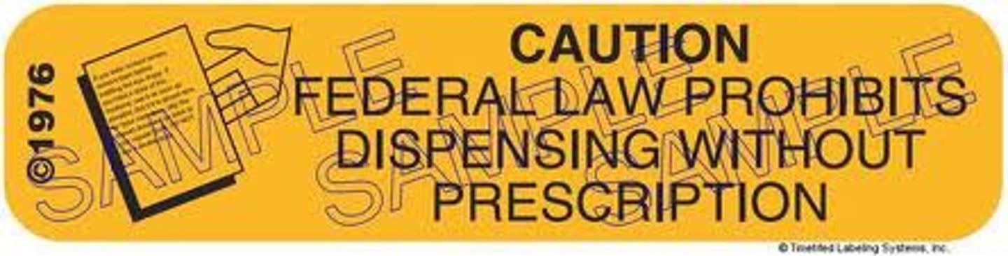 <p>required all rx drugs to be labeled "caution: federal law prohibits dispensing without an prescription", created the distinction between legend and OTC</p>